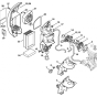 Space Flange and Air Fitler Assembly for Stihl SR430, SR450 Mistblower