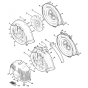 Fan Housing and Shroud Assembly for Stihl SR430, SR450 Mistblower