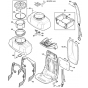 Backplate, Container Assembly for Stihl SR 450-Z Mistblower