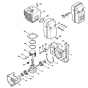 Crankcase Cylinder Assembly for Stihl SR 5600 Mistblower