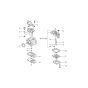 Carburettor for ECHO SRM-350ES/L