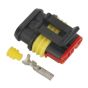 Superseal Female Connector 3-Way Pack of 5 Sealey Part No. SSC3F