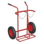 Welding Bottle Trolley with Pneumatic Tyres - 2 Bottle Sealey Part No. ST28P