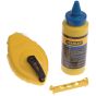 Chalk Line 30m Blue Chalk & Level by Stanley - 0-47-443