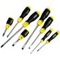 Cushion Grip Screwdriver Flared/Phillips Set of 8 by Stanley - 0-65-011