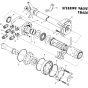 Dumper Steering Column 700mm with Nut - T8457