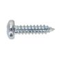 Self Tapping Screw 4.8 x 19mm Pan Head Pozi Zinc DIN 7981CZ Pack of 100 Sealey Part No. STPP4819