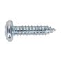 Self Tapping Screw 6.3 x 25mm Pan Head Pozi Zinc DIN 7981CZ Pack of 100 Sealey Part No. STPP6325