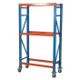 Two Level Mobile Tyre Rack 200kg Capacity Per Level Sealey Part No. STR002