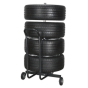 Wheel Storage Trolley 100kg Capacity with Handle Sealey Part No. STR005
