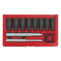 Locking Wheel Nut Removal Set 10pc Sealey Part No. SX272