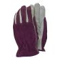 TGL114M Premium Leather & Suede Ladies Gloves (Medium) by Town & Country - TGL114M