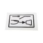 Decal Press To Reset for Terex TA3H, TA3SH, TA6S Dumpers - OEM No. T118539