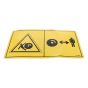 Decal - Keep Away Pedestrian for Terex TA3, TA3S, TA3H Dumpers - OEM No. T119903