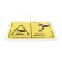 Decal - Burn Hazard for Terex TA3, TA3S, TA3H Dumpers - OEM No. T121979