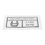 Decal Tyre Pressure Starco 2.3 Bar for Terex TA1EH Dumpers - T131819