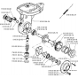 Transmission Assembly for Husqvarna T300 Cultivator/Tiller