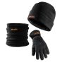 Winter Essentials Hat, Snood & Gloves - Black