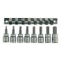 M3811 Socket Clip Rail AF Hex Set of 8 3/8in Drive by Teng