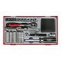 TT1435 35 Piece Socket Set 4-13mm - 1/4in Drive by Teng