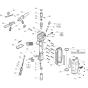 Main Assembly for Atlas Copco TEX230PE Hexagon 32x160mm Handheld Pneumatic Breakers (from s/n PUN000001 onwards)