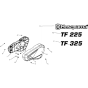 Cover Assembly for Husqvarna TF 325 Cultivator/Tiller