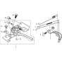 Controls Assembly for Husqvarna TF 338 Cultivator/Tiller