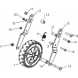 Wheels & Tires Assembly for Husqvarna TF 435 Cultivator/Tiller