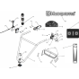 Handle & Controls Assembly for Husqvarna TF 435P Cultivator/Tiller