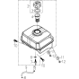 Fuel Tank Assembly for Husqvarna TF 545P Cultivator/Tiller