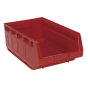 Plastic Storage Bin 310 x 500 x 190mm - Red Pack of 6 Sealey Part No. TPS56R