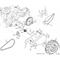 Mainframe, Left Side Assembly for Husqvarna TR 530 Cultivator/Tiller