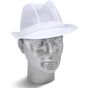 Trilby Hat Disposable Nylon Mesh Head Cover for Hygiene Standards White SML