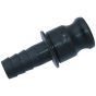 Plastic Camlock Male to  2" Hose Tail Coupling