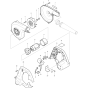 Main Assembly 14.4V for Makita UB140DWB Leaf Blower