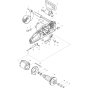 Housing & Hand Guard Assembly For Makita UC4020A Electric Chainsaws