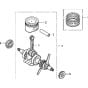 Crankshaft and Piston Assembly for Honda UMK435UE Brushcutters