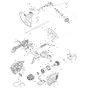 Makita UR014G Trimmer Assembly