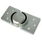 Van Door Lock with Cylinder Lock and Shrouded Steel Shackle