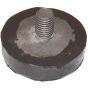 Rubber Foot 46mm x 12mm with M10 x 12mm Stud