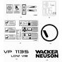 Wacker VP1135R Decals
