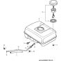 Fuel Tank Cpl. Assembly for Wacker VP1550A-5000009027 (Honda Engine) Rev.100 Plate Compactor