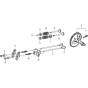 Camshaft Assembly for Wacker VP1550A-5000009027 (Honda Engine) Rev.116 Plate Compactor