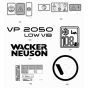 Wacker VP2050R Decals