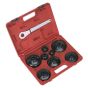 Paper Cartridge Type Oil Filter Cap Wrench Set 9pc Sealey Part No. VS7005