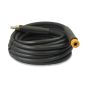 20m 1 Wire, 3/8" 155degC V-Tuf Black Jetwash Hose With Duraklix Msq Hd Female Coupler & Msq Ss Male - V-TUF Pressure Washer Parts - VTK13820UVYK-HD