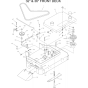 Mower/Cutting Deck Assembly for Husqvarna W3212A Commercial Lawn Mower