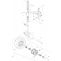 Casters Assembly for Husqvarna W3213P Commercial Lawn Mower