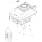 Engine Assembly for Husqvarna W53SBEK Commercial Lawn Mower