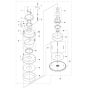 Motor Assembly for Husqvarna W 70